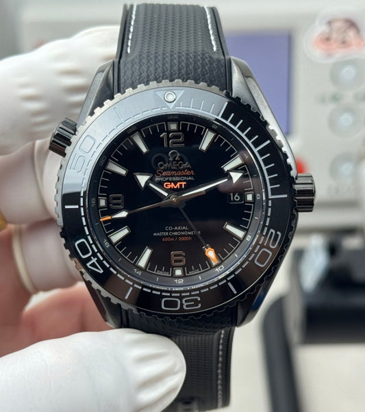 Omega Seamaster Planet Ocean 600M Co-Axial Master GMT Deep Black
