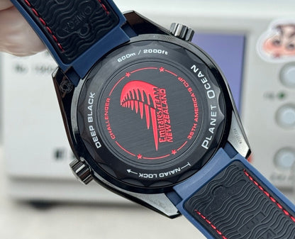 Omega Seamaster Planet Ocean 600M GMT Deep Black