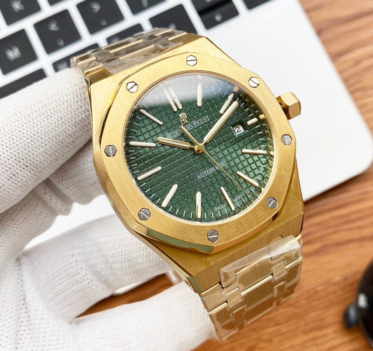Audemars Piguet Royal Oak Yellow Gold Green Dial