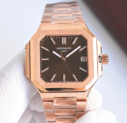Patek Philippe Cubitus Rose Gold Brown Dial