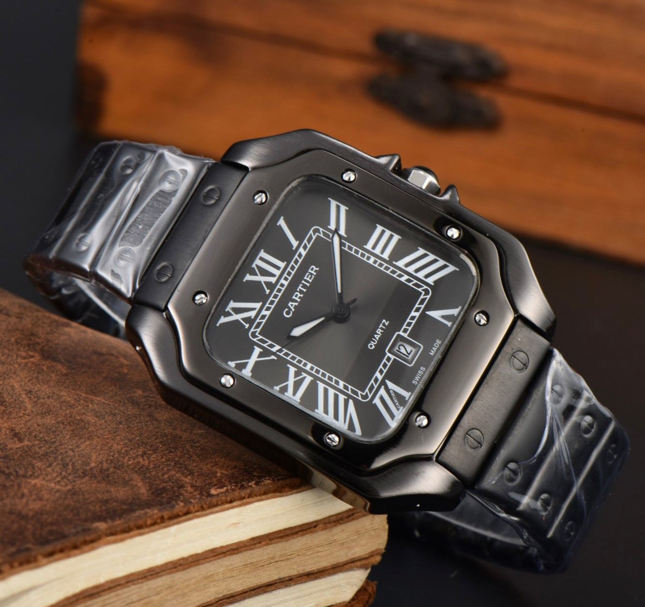Cartier Santos Black