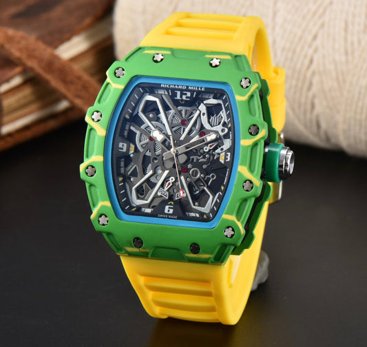 Richard Mille Yellow And Green Striped