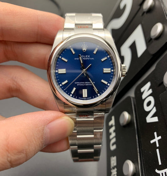 Rolex Oyster Perpetual Oystersteel Blue Dial