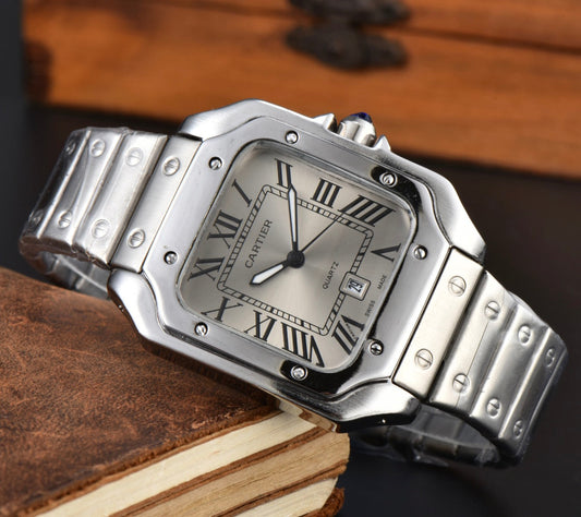 Cartier Santos Grey Dial