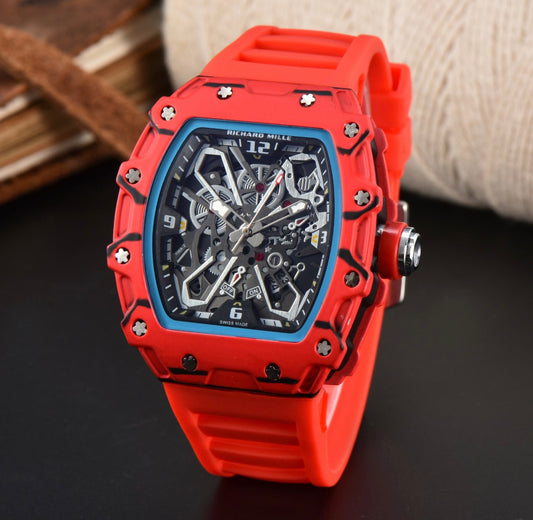 Richard Mille Red With Black Stripes