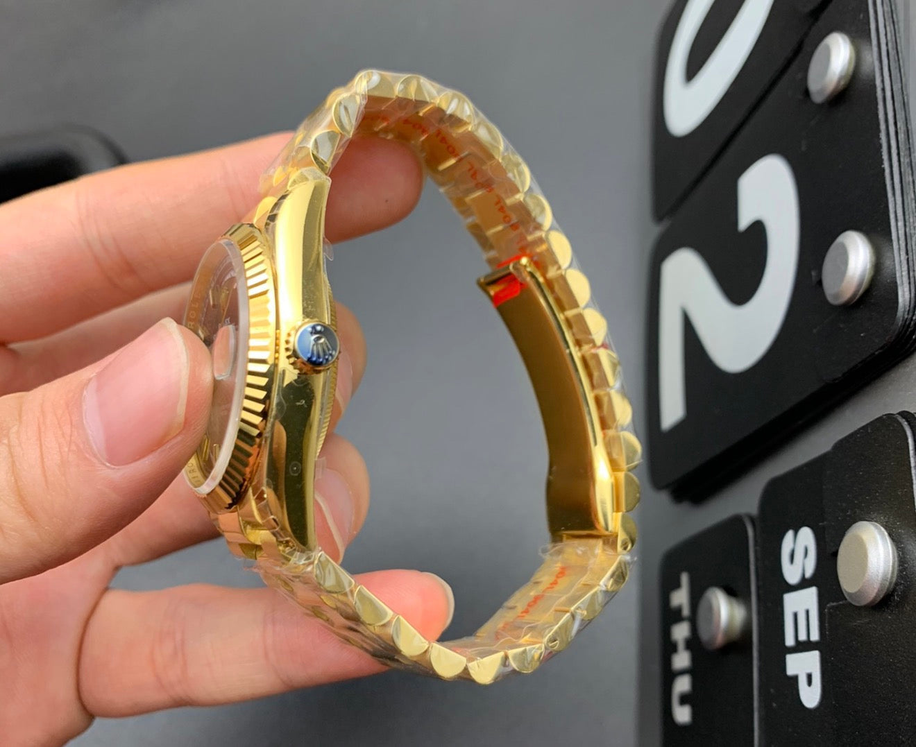 Rolex Oyster Perpetual Day-Date Yellow Gold And Green dial