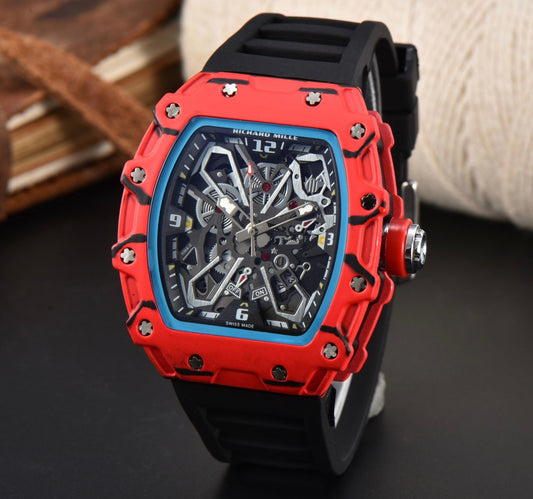 Richard Mille Black And Red Striped